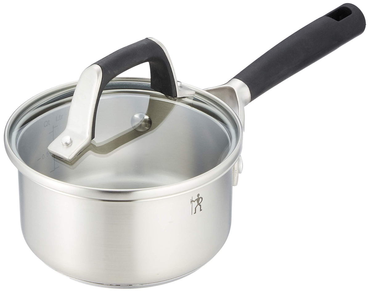 Zwilling J.A. Henckels Japan 40585-140 HI Style Basic Single Handle Pot, 5.5 inches (14 cm), 3.5 gal (1 L) Stainless Steel Saucepan, Induction Compatible, Japanese Authentic Product