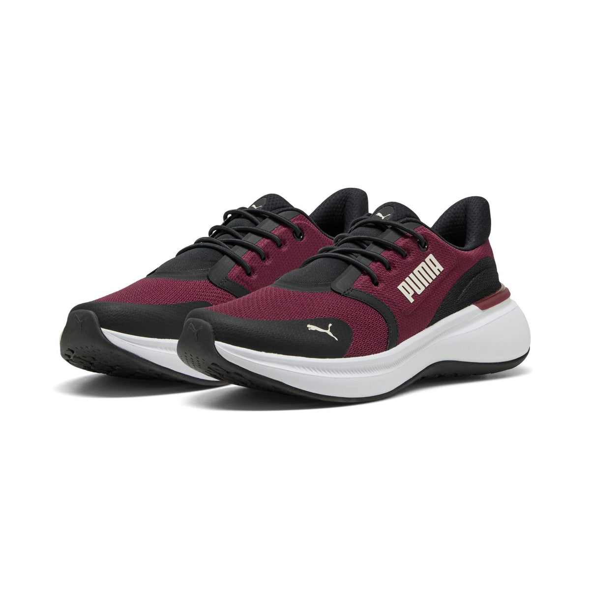 Puma SOFTRIDE EXO Shift 311723 Running Shoes, 25 Fall Winter Colors Team Regal Red Puma Black Alpine Snow (03), 23.0 cm