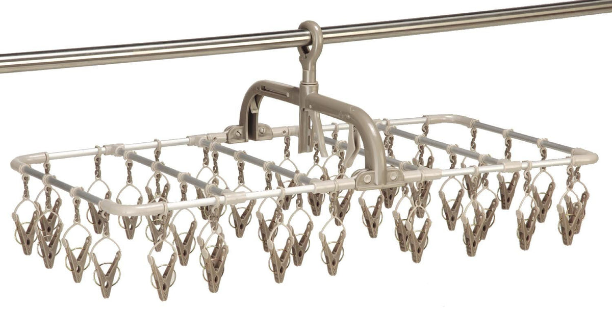 Twin Mall TA-11 Laundry Clothes Drying Horizontal Aluminum Hanger 40P