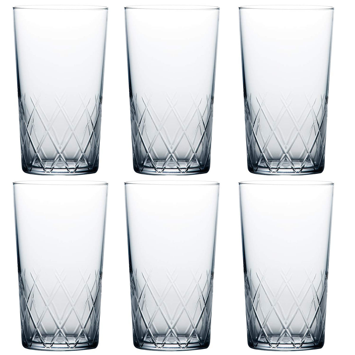 Toyo Sasaki B-21110CS-C745 Thin Ice Arrow Cut Tumbler, Dishwasher Safe, Set of 6, Approx. 11.2 fl oz (315 ml)