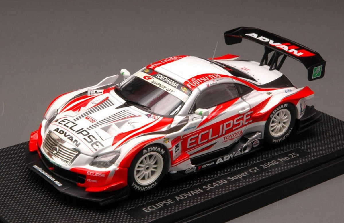 EBBRO 1/43 エクリプスアドバン SC430 スーパーGT500 2008 #25 ホワイト/レッド