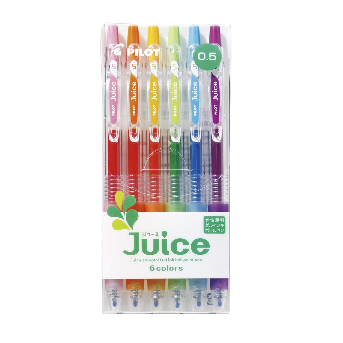 Pilot Juice Gel Ink Pen-0.5 mm-6color Standard