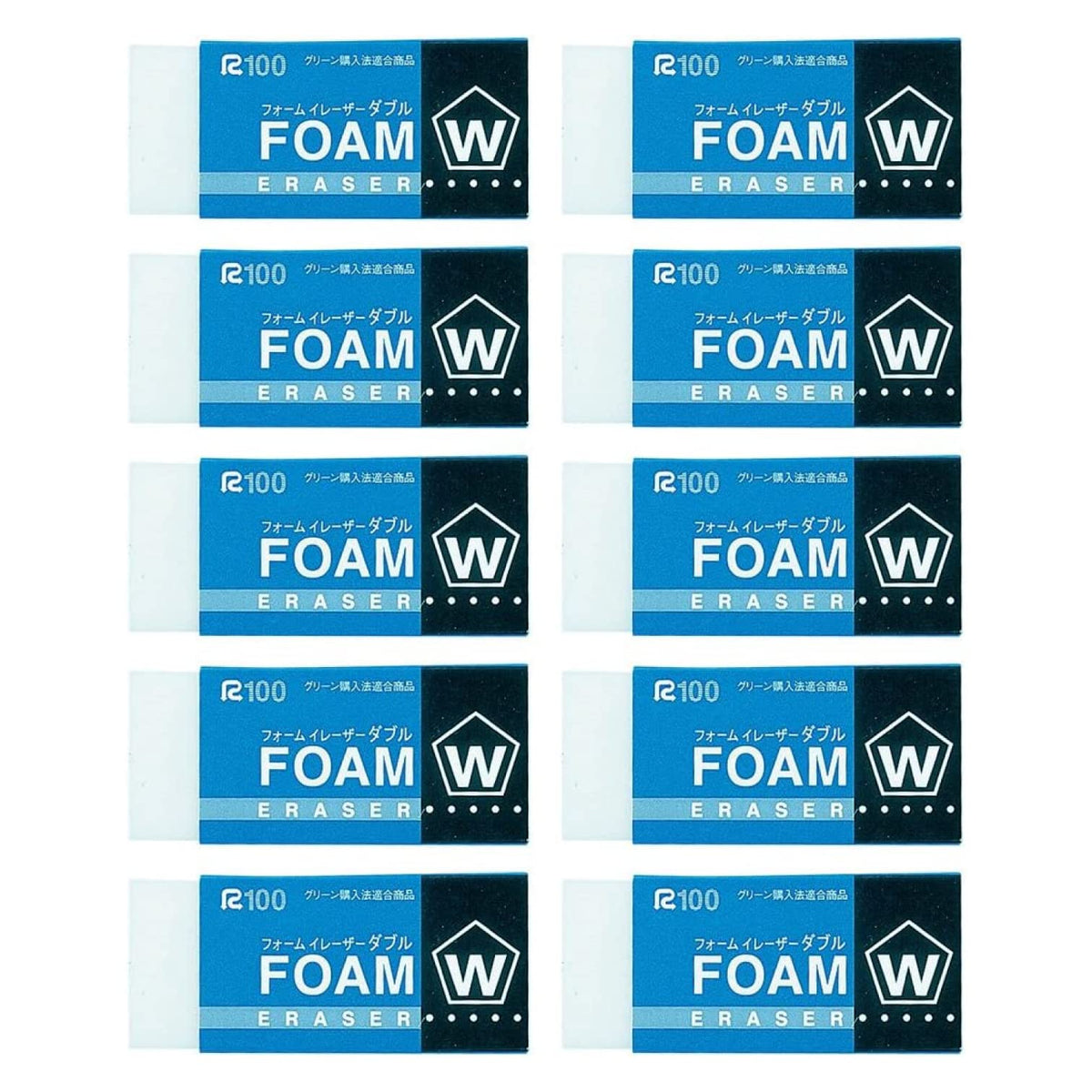 Sakura Crepas Eraser Foam Eraser Double 60 10 Pieces RFW-60 (10)