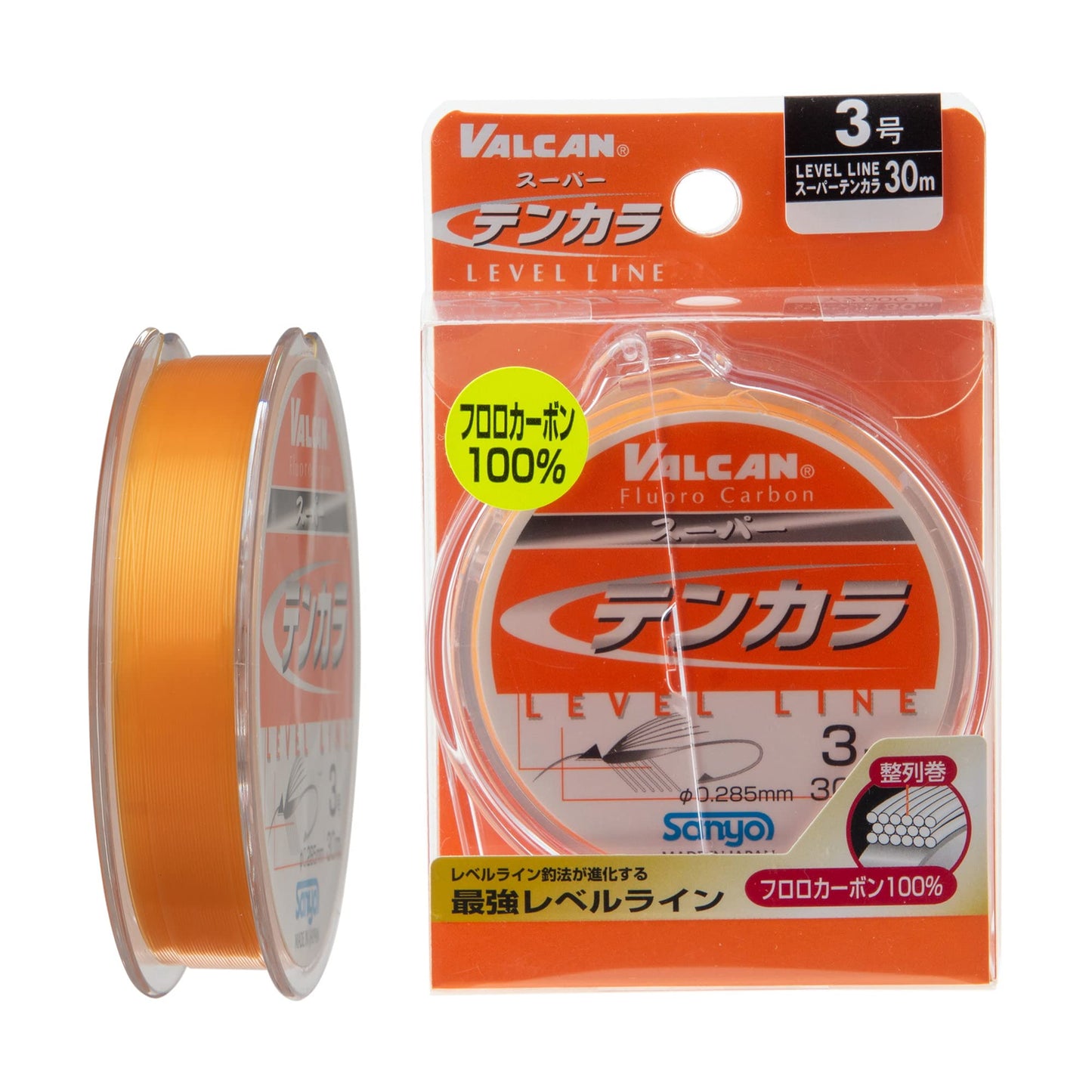 Sanyo Nylon Line Valcan su-pa-tenkara Level Line 30 m 3.5 # # # #