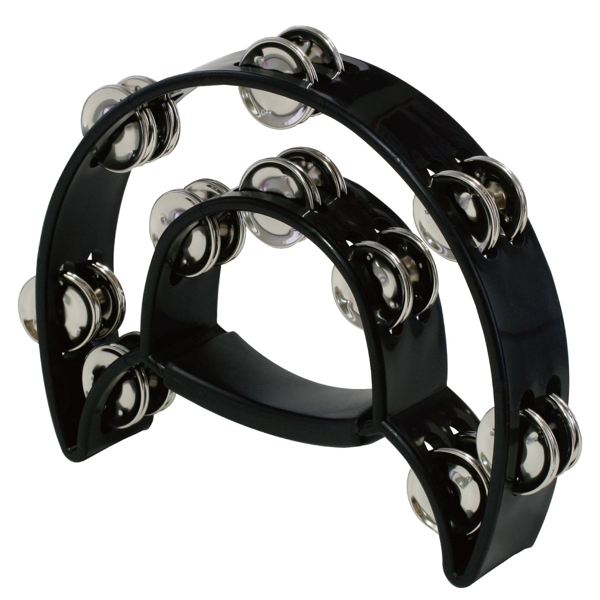 MAXTONE Tambourine Color Crescent Moon Shape PW – 2 , blk