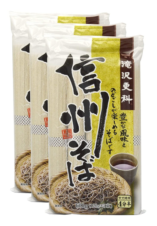 Takizawa Sarashina Shinshu buckwheat 600gX3 pieces