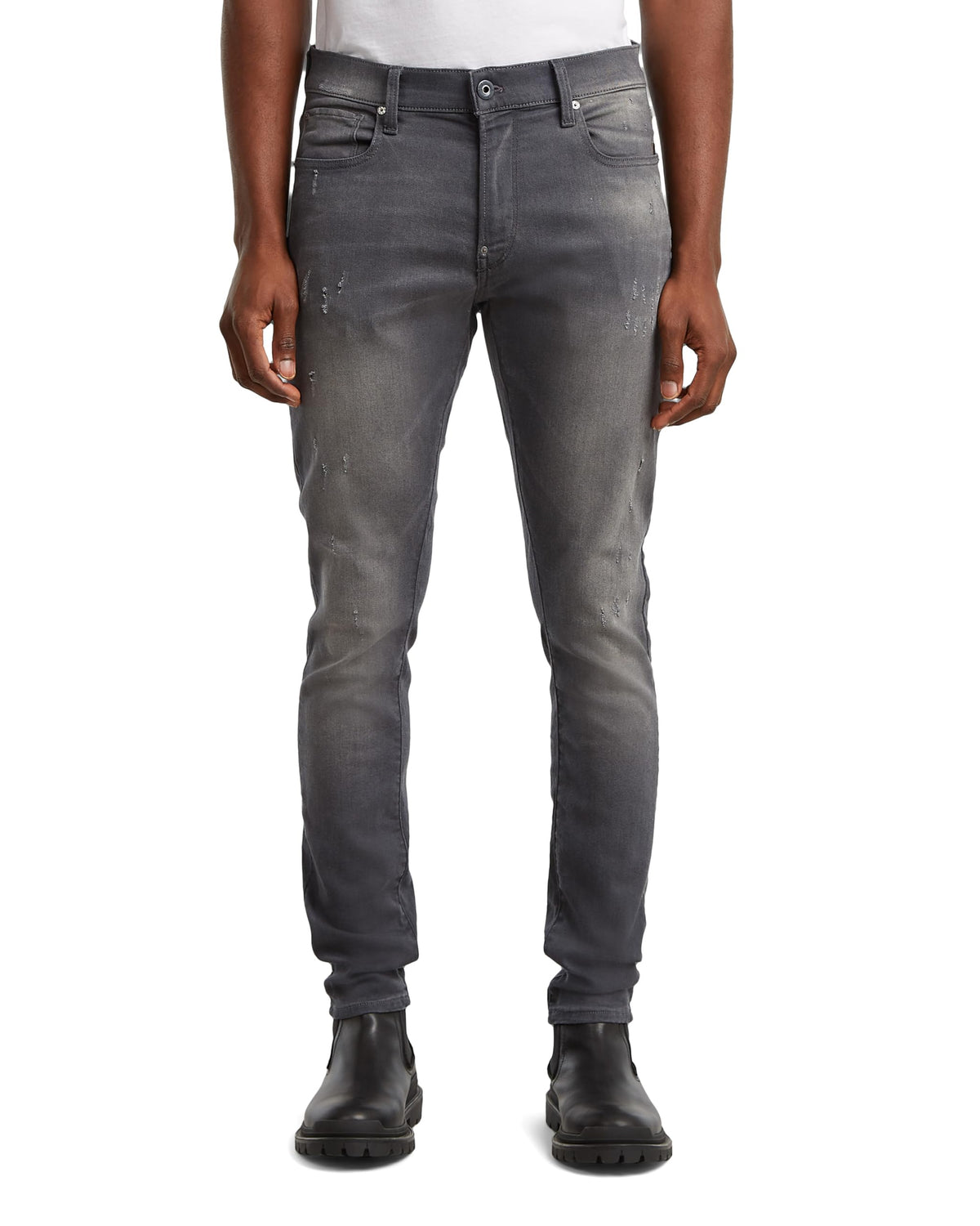 G-Star Raw Men's Revend Skinny Fit Jeans, Light Aged Destroyed, 28W x 32L