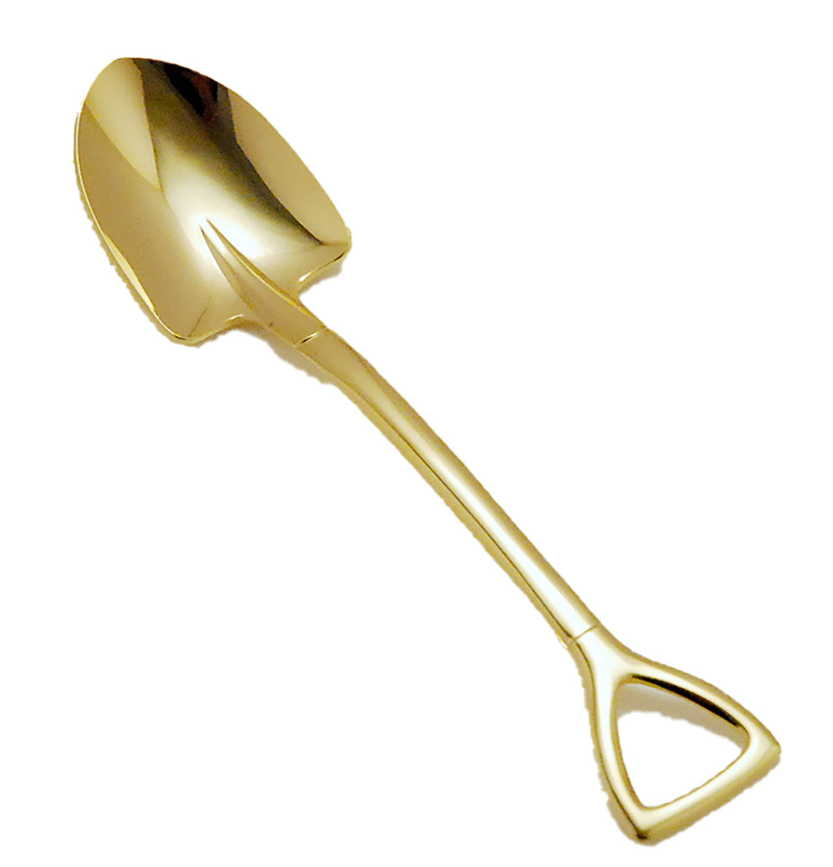 eve-Mode The Country Story Scoop Shovel Spoon, Medium, Stainless Steel, Gold Finish