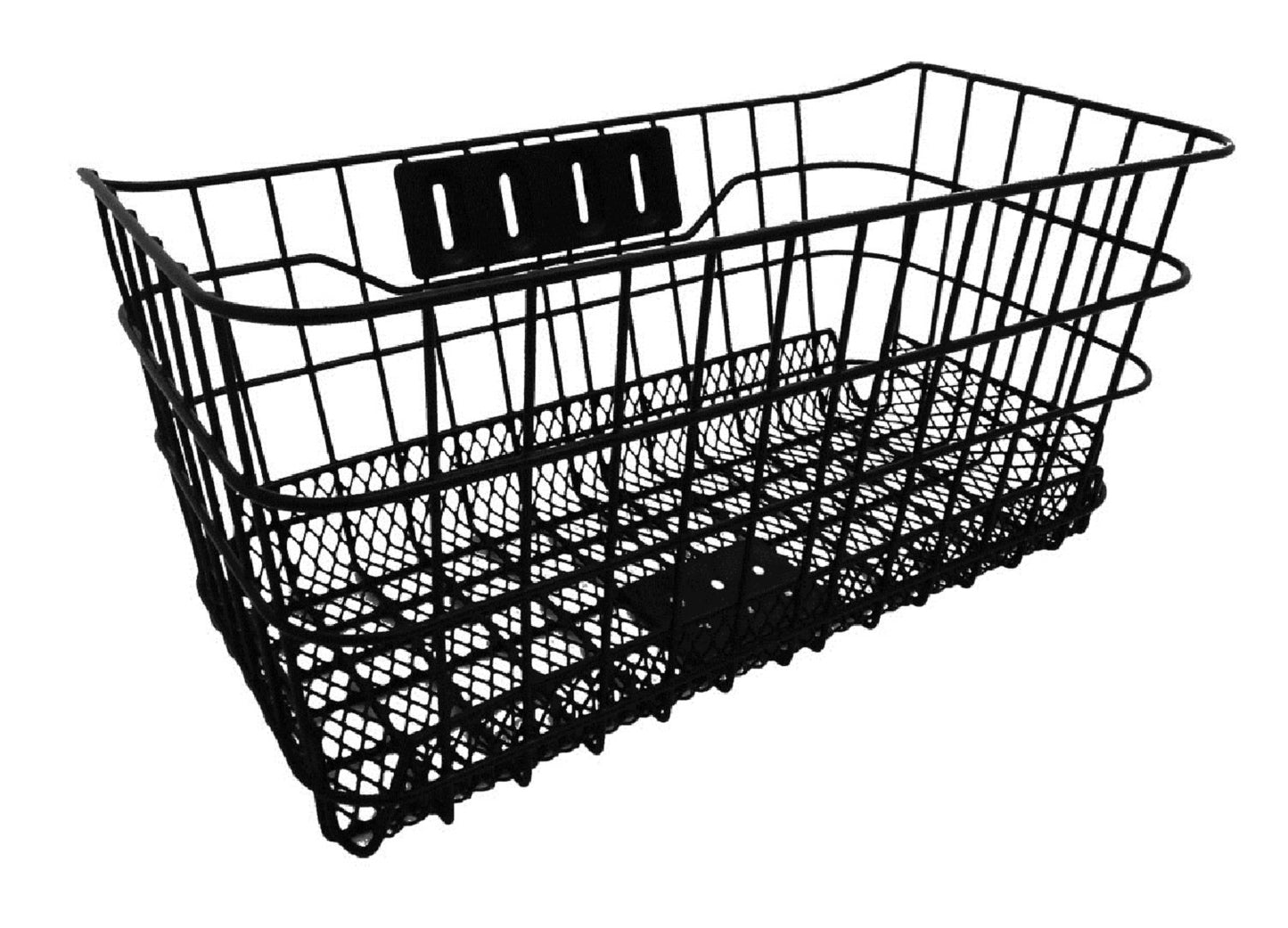 sentan (Molds Tan Industrial) Bicycle Front Basket Wide bizikaziwaiya-messyu Mounting Hardware with SKB – M420 Black