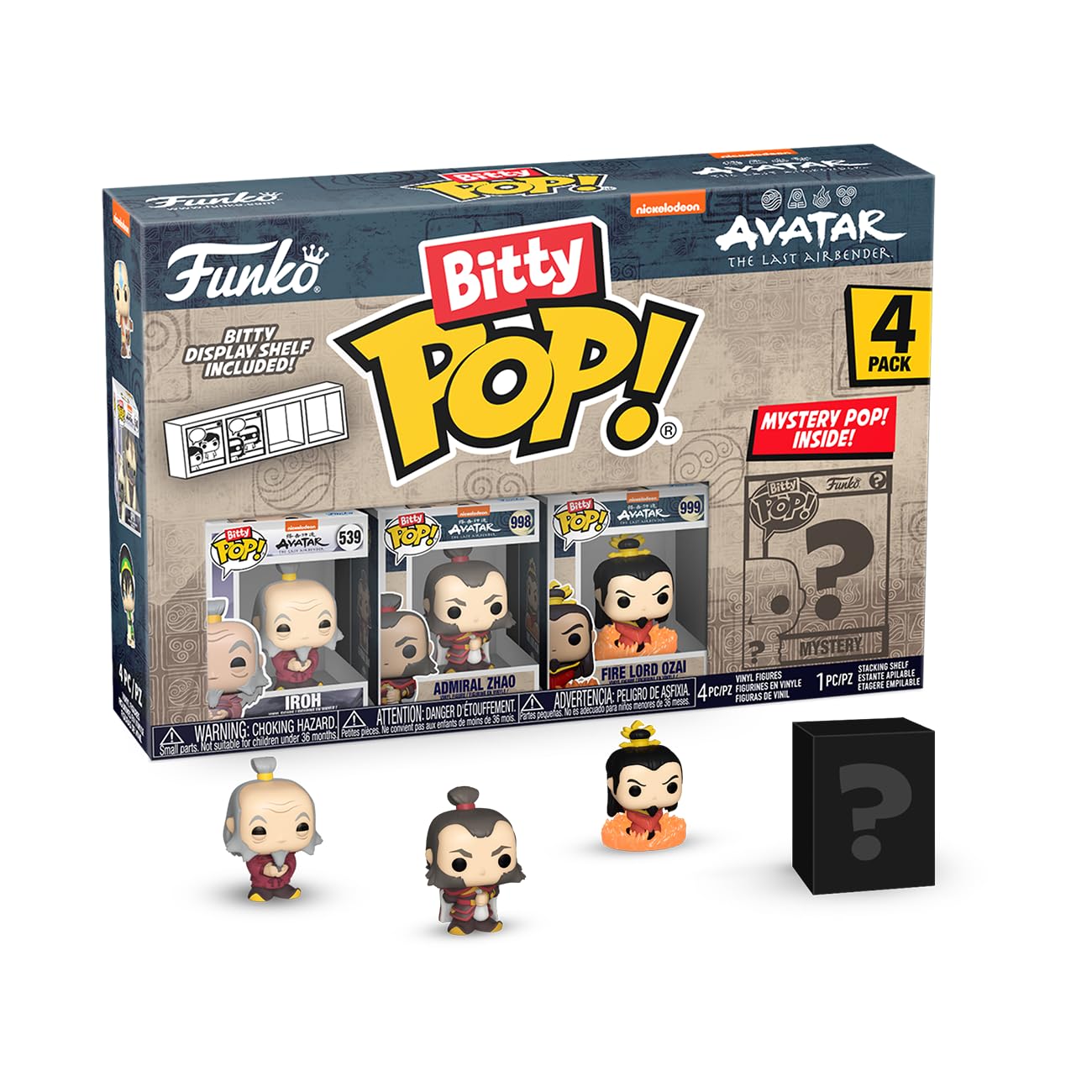 Funko Bitty POP! 4 Pack: Avatar: The Last Airbender - Iroh, Zhao, Ozai
