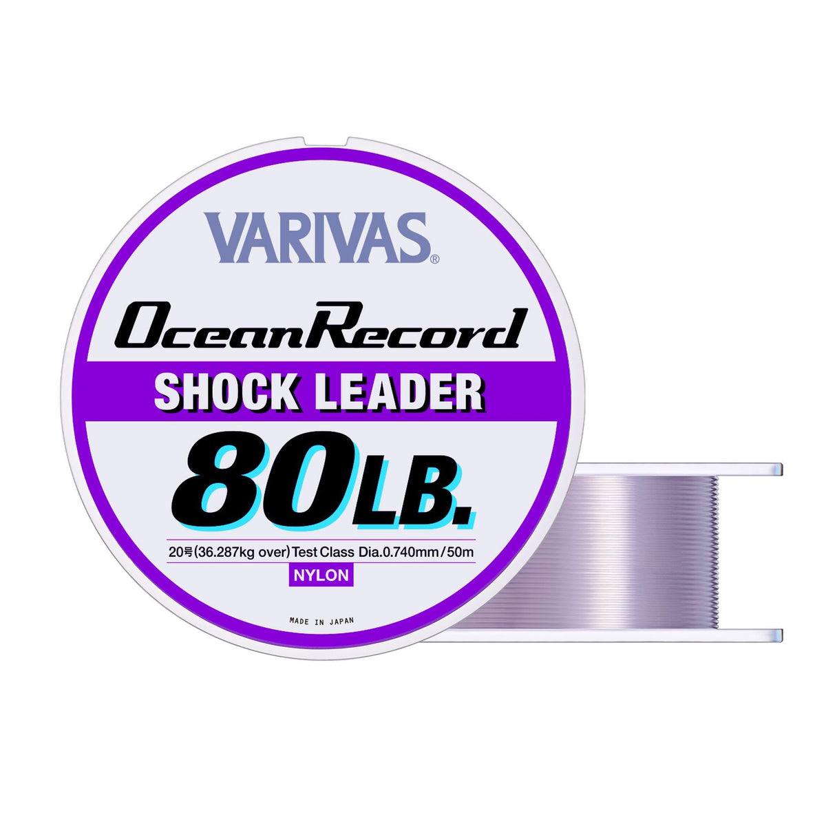 VARIVAS Ocean Record Shock Leader 50m 80lb.(#20)
