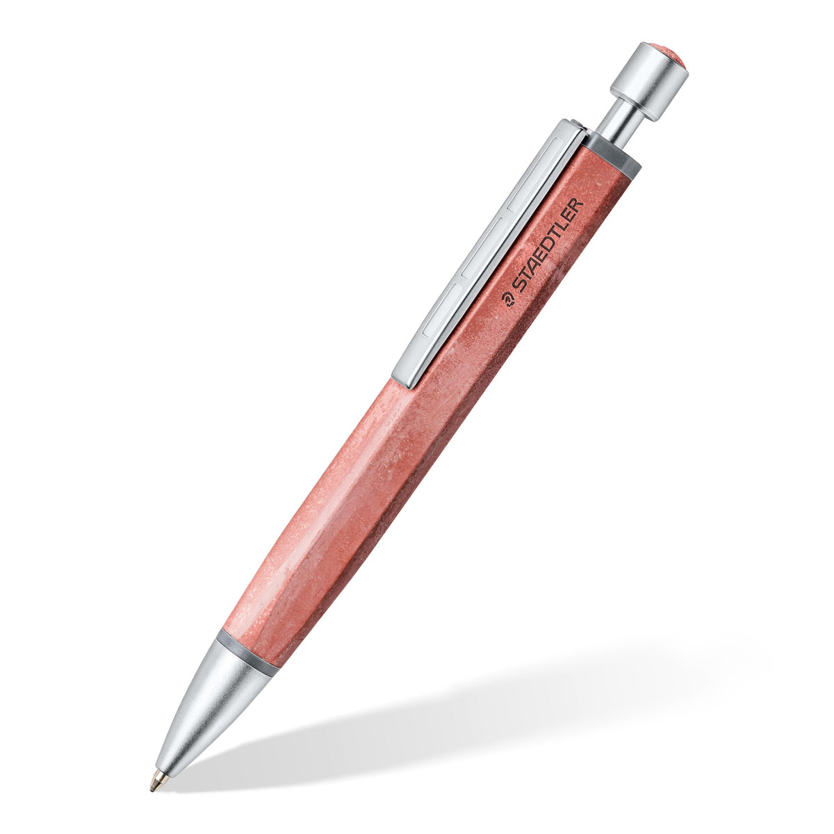 STAEDTLER 441CONB2-9 Concrete Premium Ballpoint Pen, Brick Red