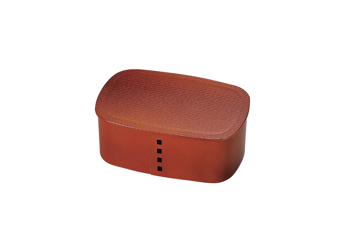 Tatsumiya Hakoya 301953 Wappa Single Tier Bento Box, 23.6 fl oz (700 ml), Shunkei Made in Japan