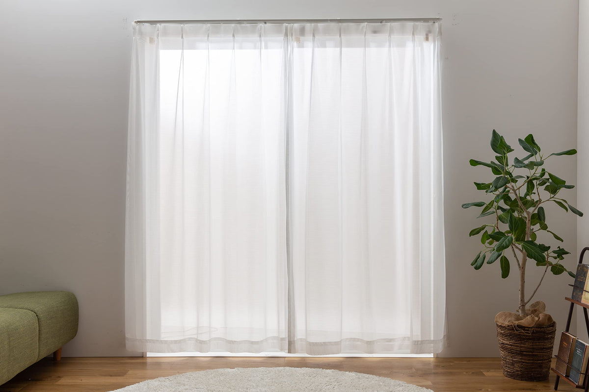 For Veil Mirror Lace Curtain Lace Fair White Width 150 X Height 176 cm 1 Piece