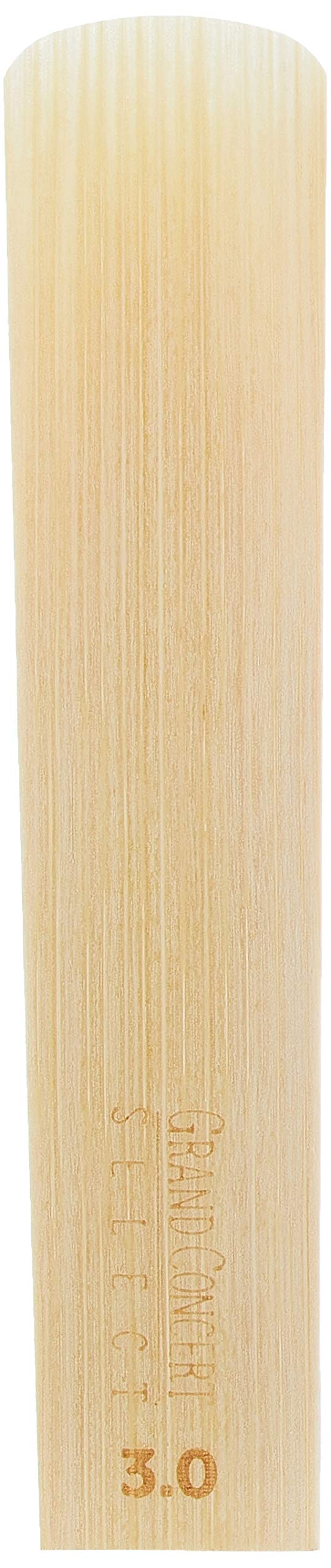 D’Addario Woodwinds Grand Concert Select Bass Clarinet Reeds, Strength 3.0, 5-pack