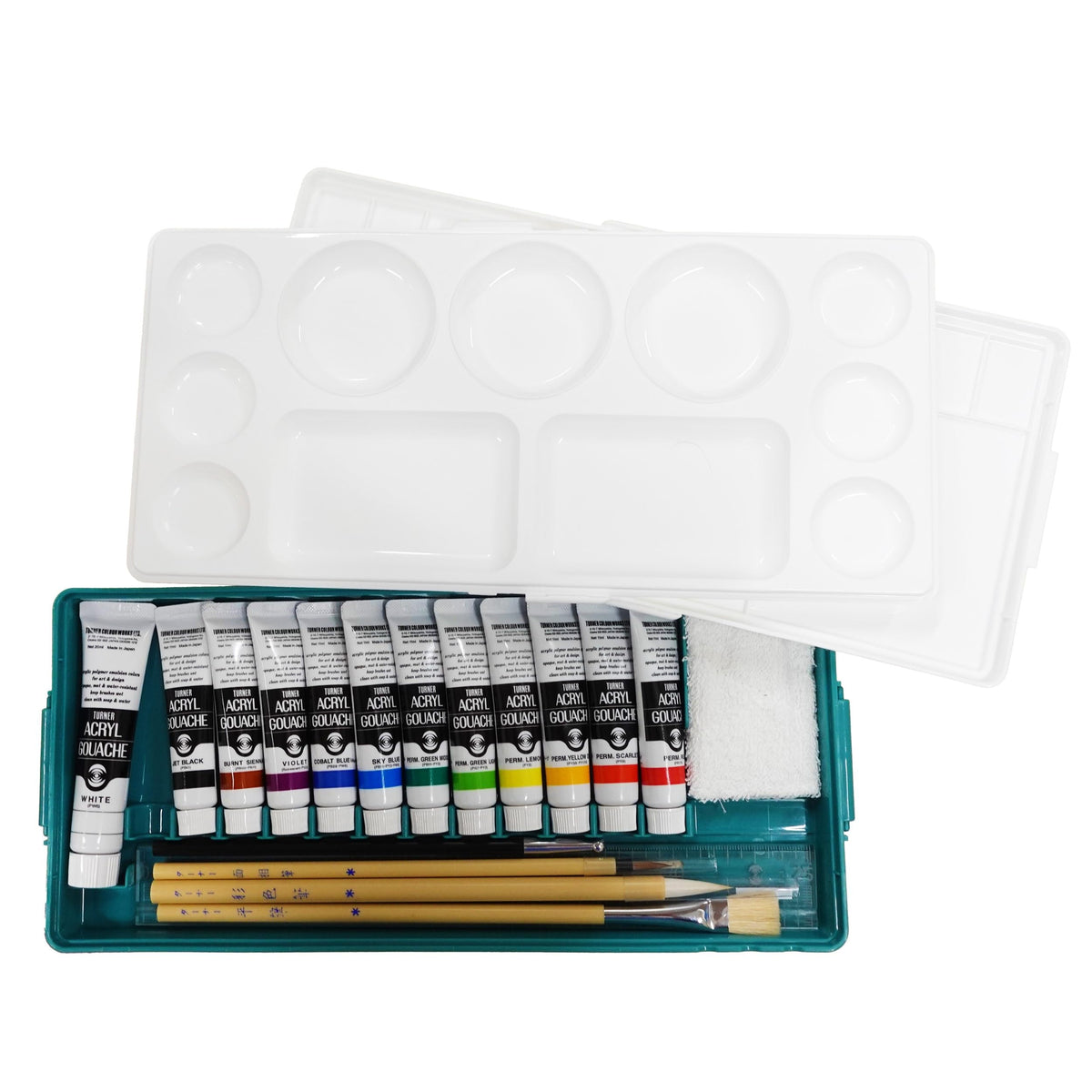 Turner Acrylic Gouache 12 Color Prime Set P AG12PMB1 0.4 fl oz (11 ml)