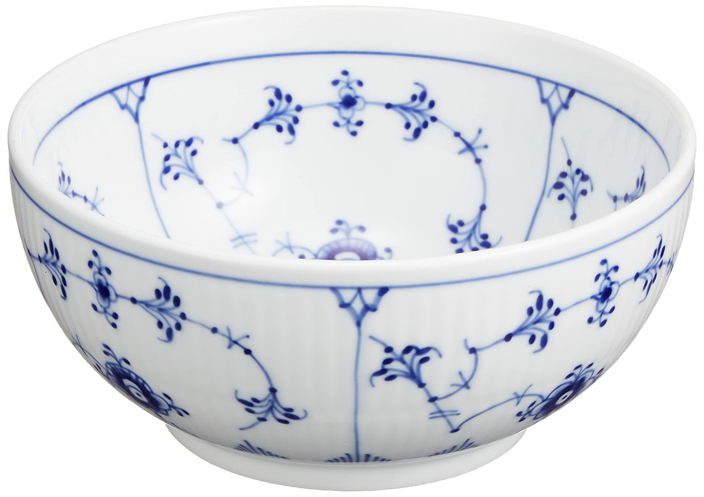 Royal Copenhagen 1016765 Blue Fluted Plain Bowl, 5.1 inches (13 cm), Wedding Gift