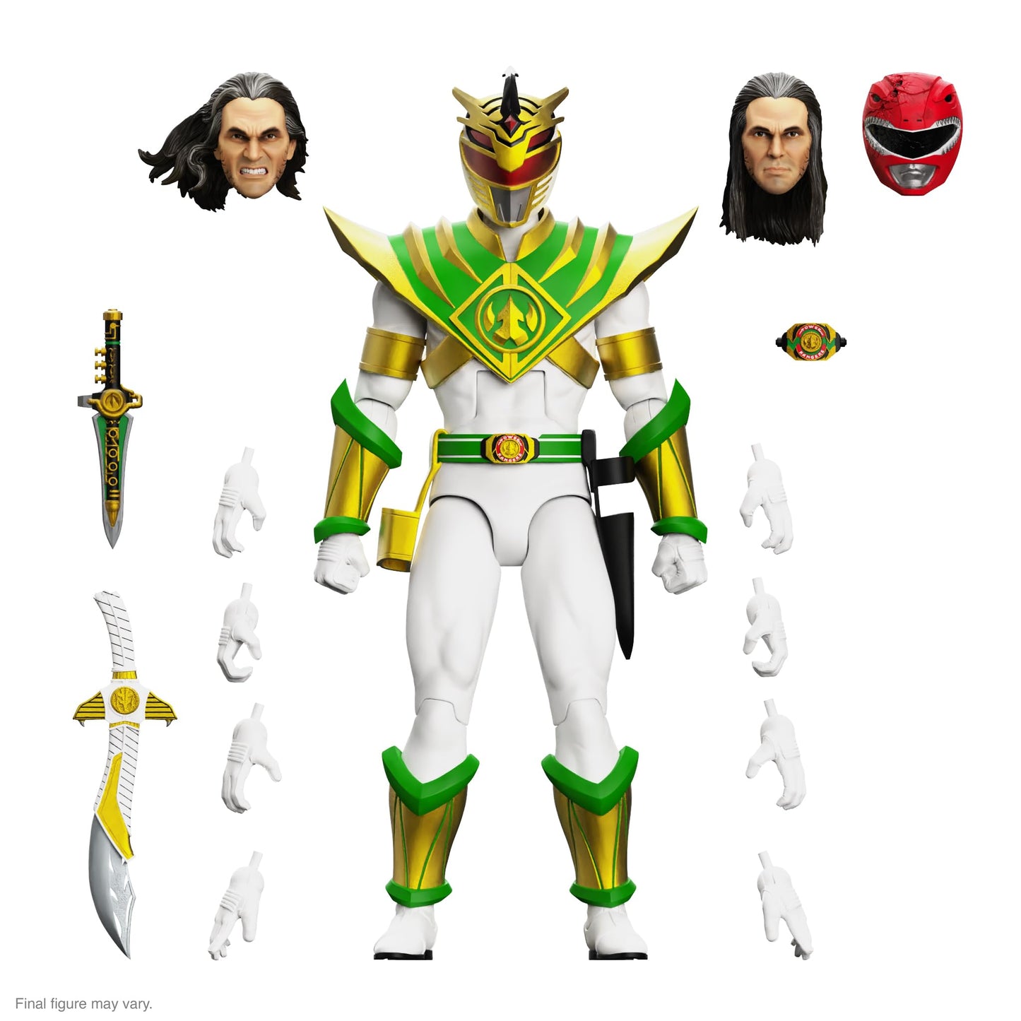 Super7 ULTIMATES! Mighty Morphin Power Rangers Lord Drakkon - 7" Power Rangers Action Figure with Accessories Classic TV Show Collectibles and Retro Toys