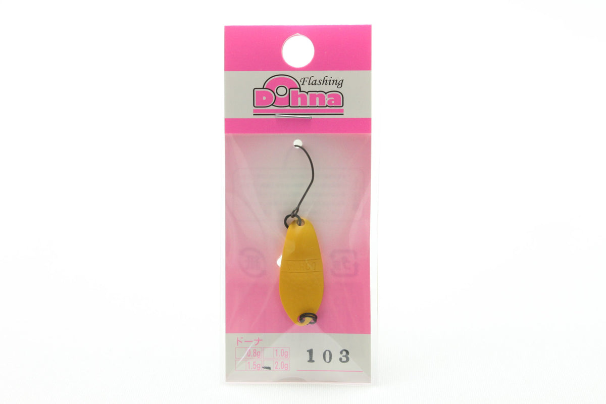 Angler'z System Donna Lure 0.07 oz (2.0 g), #103 Erase-Dime Yellow, Spoon