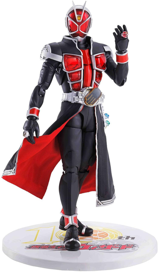 S.H. Figuarts (True Bone Carving Method) Kamen Rider Wizard Flame Style 10th Anniversary Version, Approx. 5.7 inches (145 mm), ABS & PVC & Cloth, Painted Action Figure