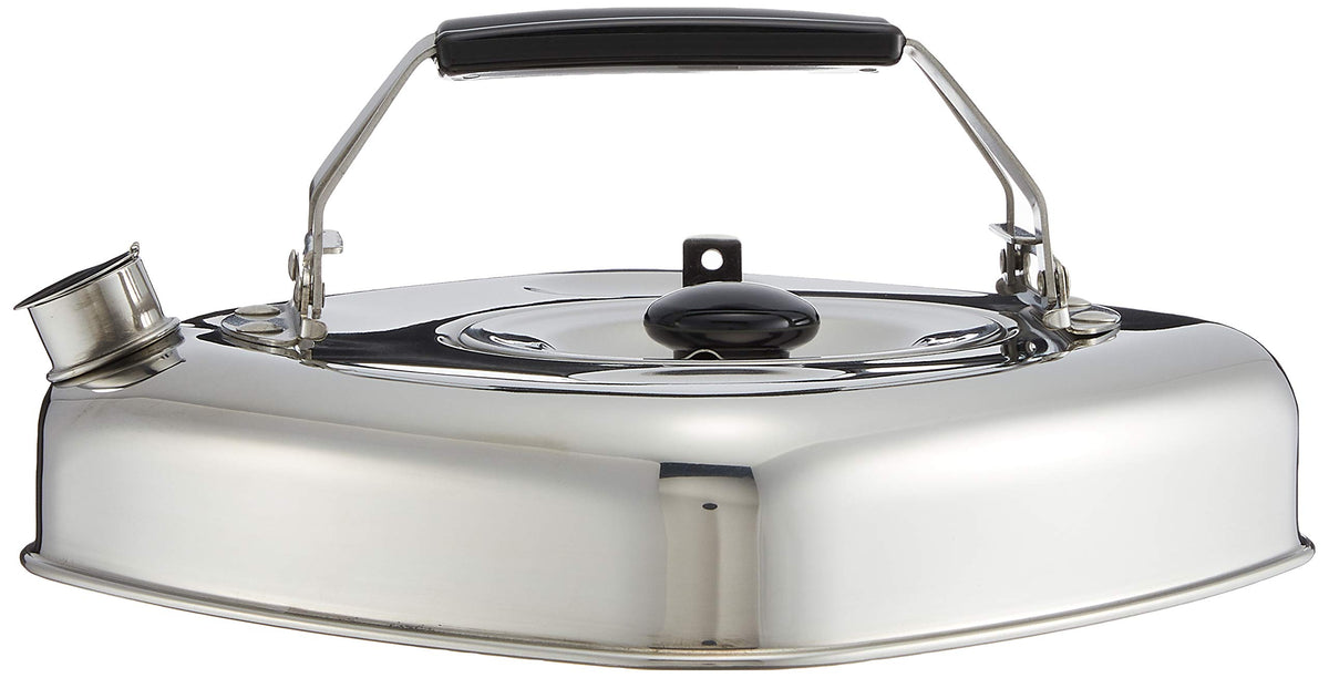 Sugiyama KS-2625 Kettle Kettle, 3.3 fl oz (1.1 L), Compatible with Induction and Gas Fire, Stainless Steel, Storage As It Is In The Refrigerator, Barley Tea, Compact, Storable, Stackable, Made in