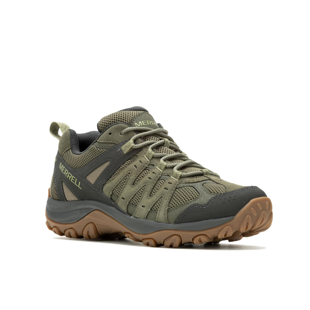 Merrell Men's Hiking Hiking Shoe, Olive/Moss, 10