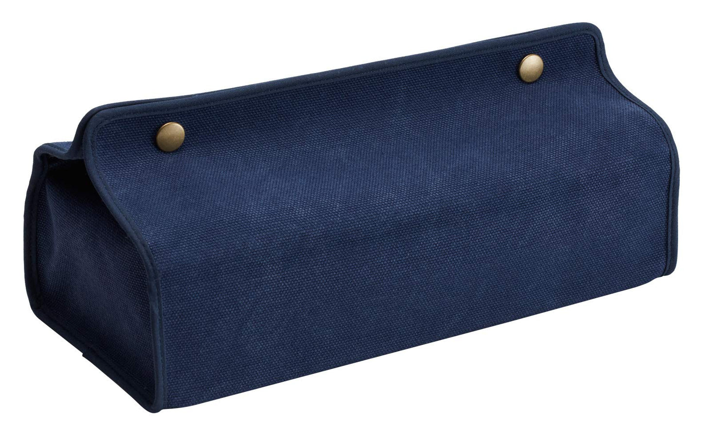 Quarter Report Tissue Case, Hanging, Age, Navy, Approx. W 9.8 x H 2.0-2.4 x D 4.7 inches (25 x 5-6.2 x 12 cm), 100% Cotton, Canvas Back, Laminated, Made in Japan