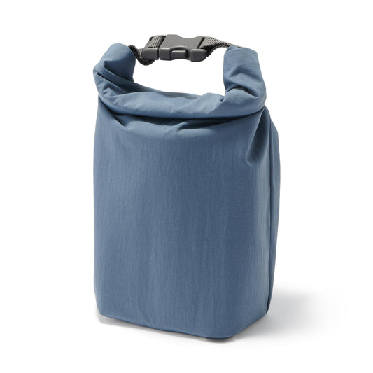 無印良品 MUJI 84905391 Adjustable Height Lunch Bag, Roll Top Type, Small, Smoky Blue