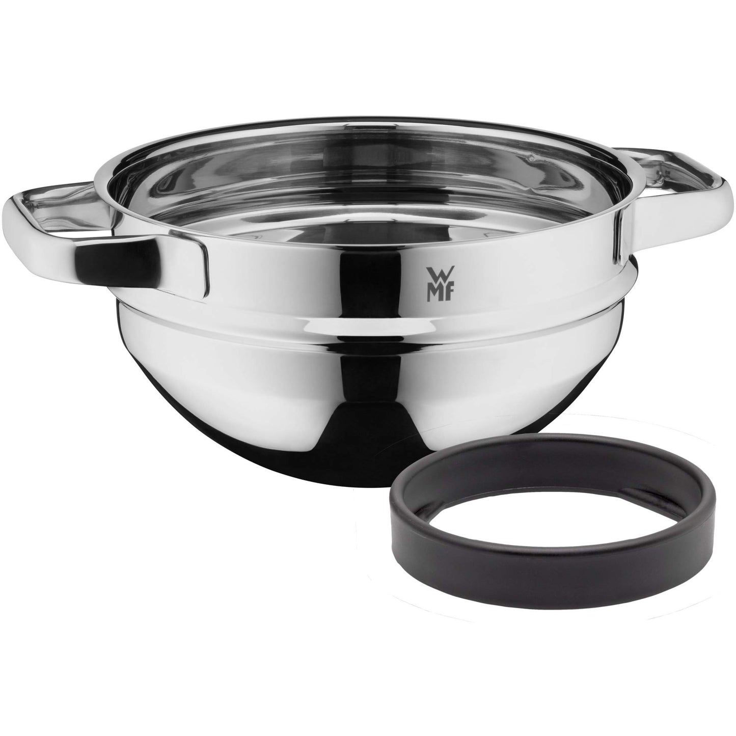 WMF Compact Cuisine Water Bath Bowl 20 cm Stackable Mixing Bowl for Water Bath, Cromargan Polished Stainless Steel, Dishwasher Safe
