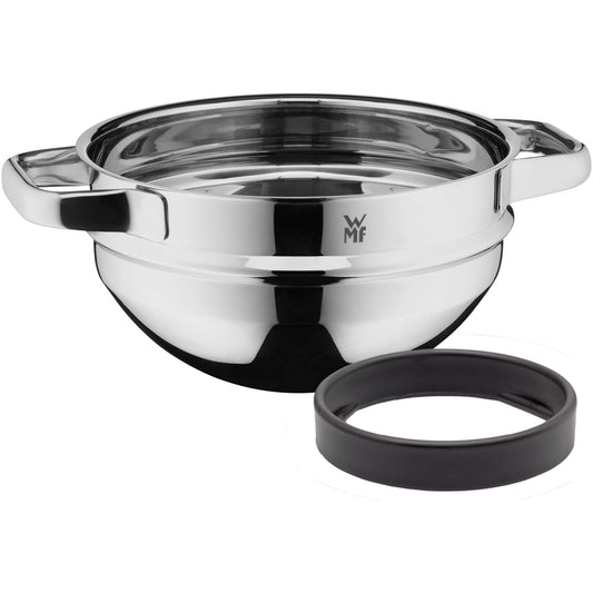 WMF Compact Cuisine Water Bath Bowl 20 cm Stackable Mixing Bowl for Water Bath, Cromargan Polished Stainless Steel, Dishwasher Safe