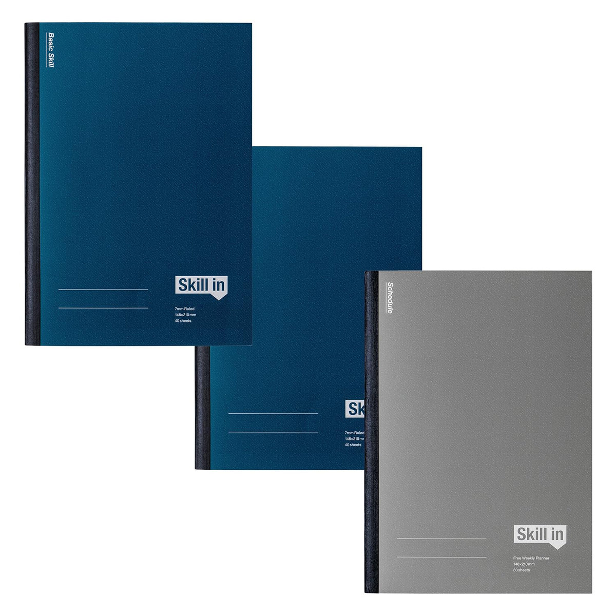 アピカ Apica CFSA5001T Skill-In Notebook for Re-Learning for Working People, A5, Basic, 2 Books, Schedule, Set of 1