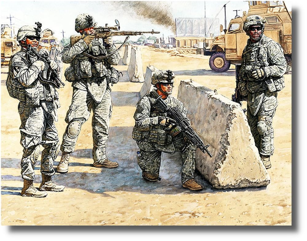 Master Box MB35091 1/35 US Army 4 Military Army, Middle East Base Security, Full Equipment, Plastic Model