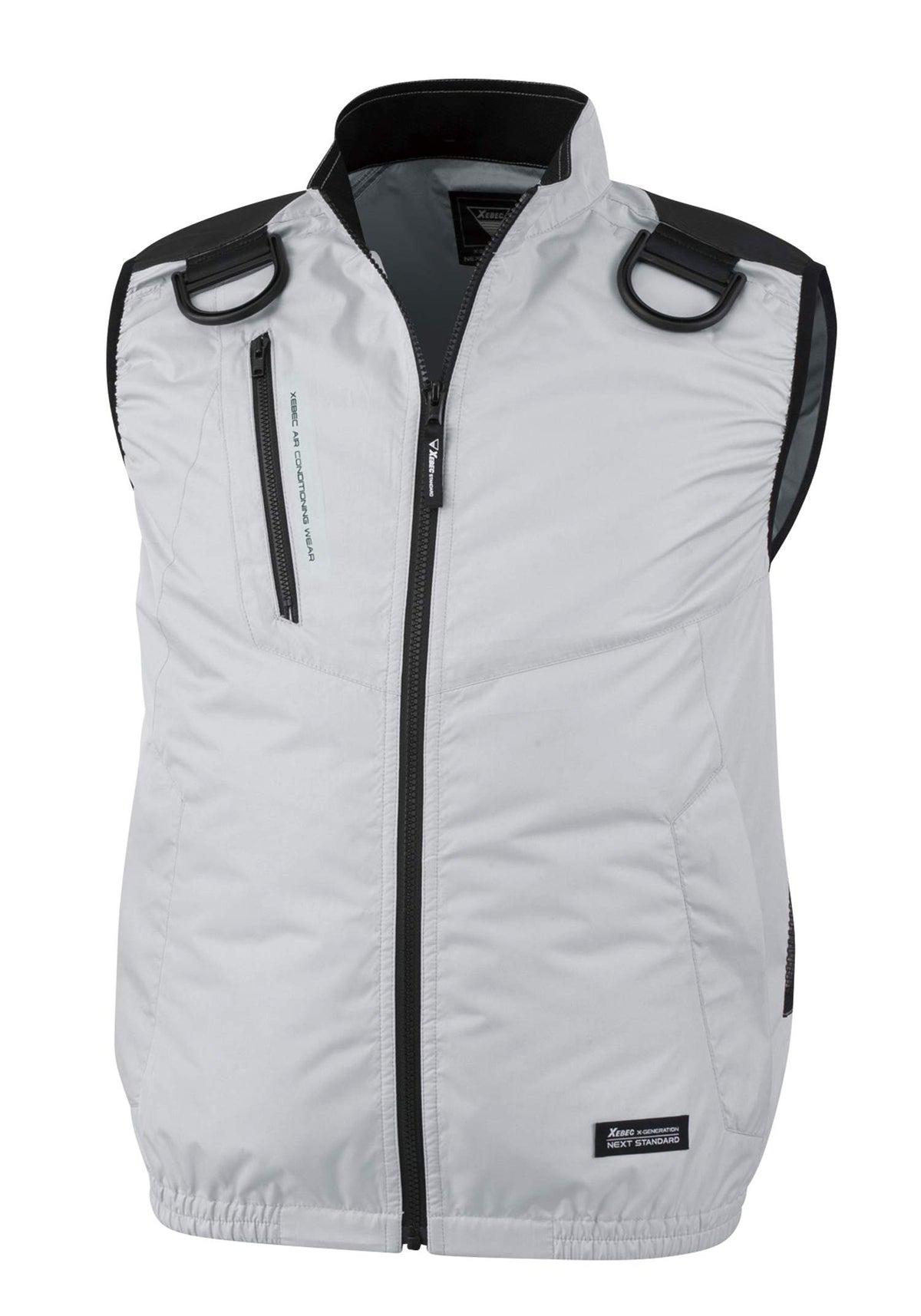 XEBEC XE98104 22 Air Conditioned ClothesTM Heat Shield Harness Vest - Silver Gray M
