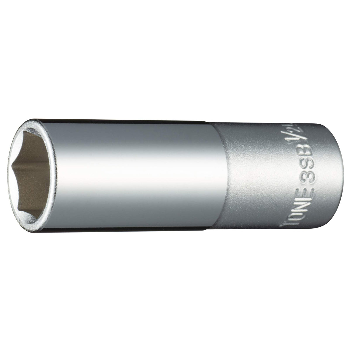 TONE SAE Size 6 Point 3/8" Drive Deep Socket (3SB-16L)