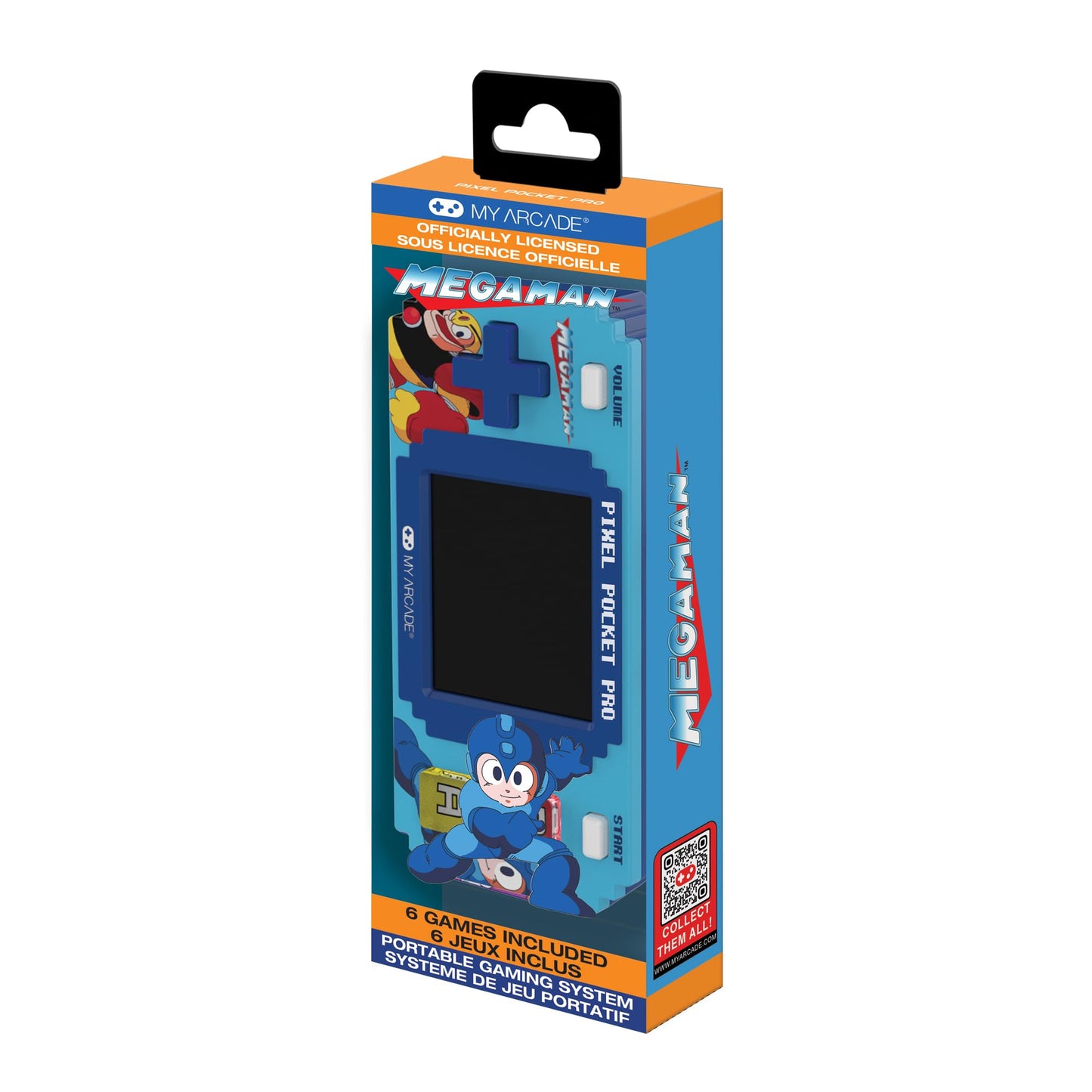 My Arcade Mega Man Pixel Pocket Pro: Mega Man Video Game, Portable Keychain Arcade, Capcom