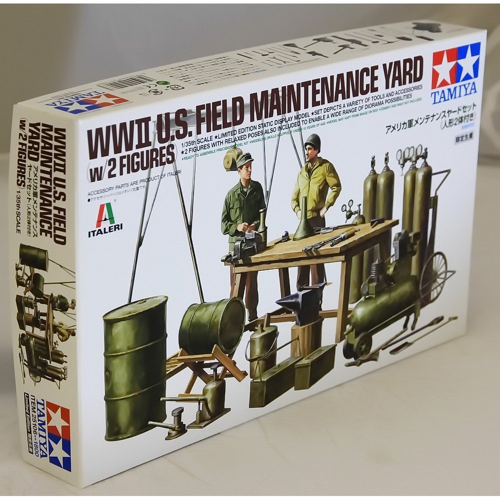Tamiya Models WWII US Field Maintenance Yard Model Kit
