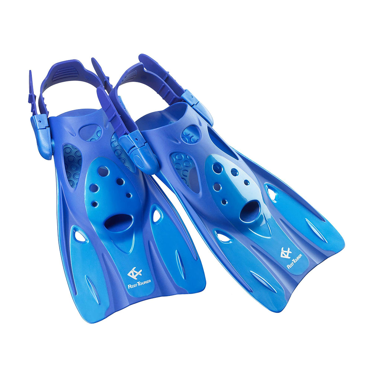 Reef Tourer RF0106 Snorkeling Fins Strap Fins Blue M Size