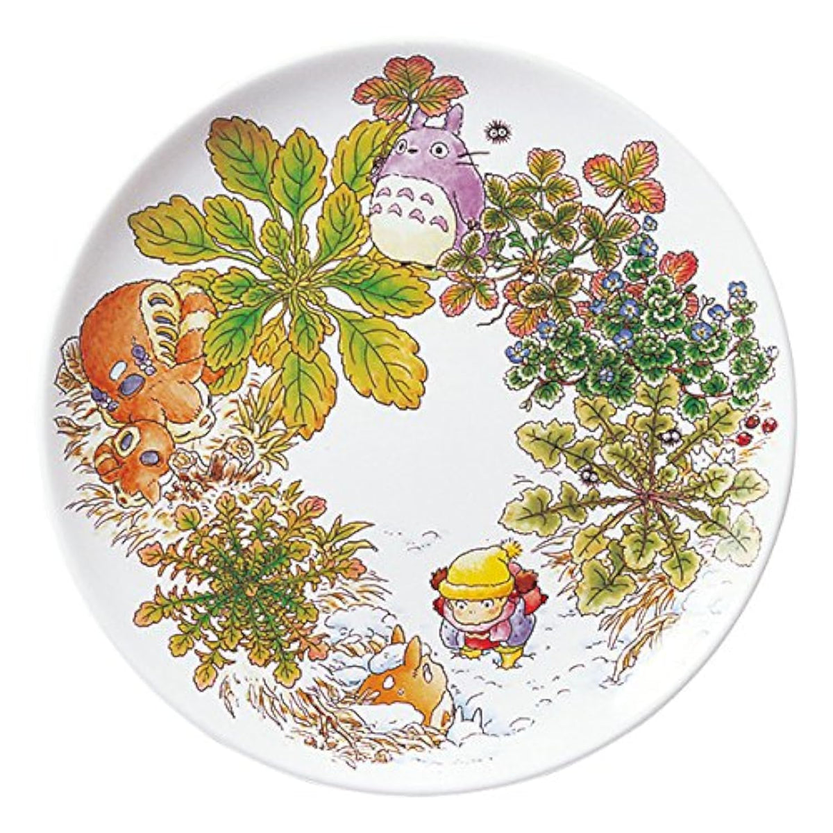 Noritake T50116A/4660-1 My Neighbor Totoro Plate 9.1 inches (23 cm), Oinu no Fuguri Edition, Microwave Safe, 1 Piece