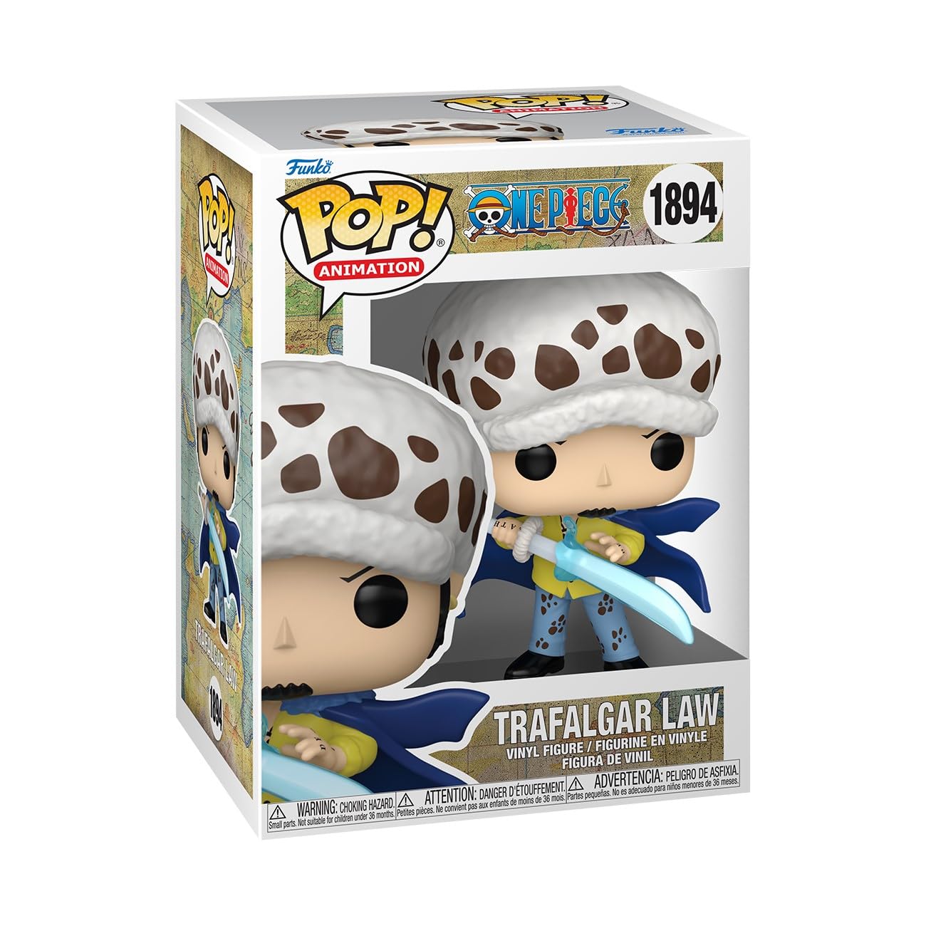 Funko POP! Animation: One Piece - Trafalgar Water Law with Blue Anesthesia