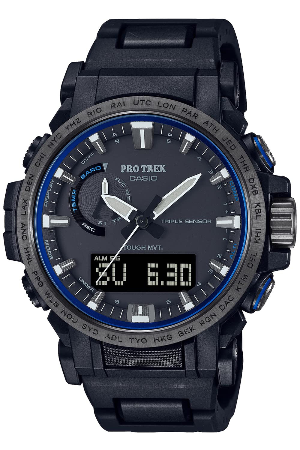 Casio PRO Trek PRW-61FC-1JF [ Climber Line (PRW-61 Series eco-Materials Model Equipped with Radio Wave Solar] Imported from Japan Jan 2023 Model Black