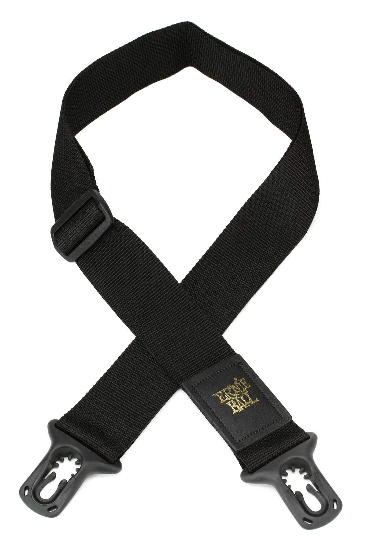 Ernie Ball PolyLock Guitar Strap, Black (P04056)