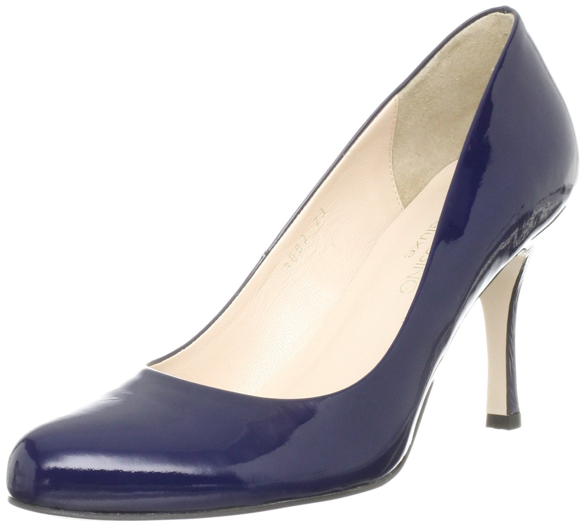 Body Dressing 3002 Plain Pumps, Navy Enamel, 22.5 cm