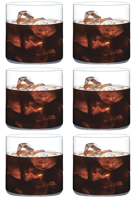 Toyo Sasaki Glass B-09127CS Whiskey Glass, Rock Glass, 12.8 fl oz (355 ml), Set of 6, Usuhari, On the Rock Glass, Shatter-Resistant, Cup, Made in Japan, Dishwasher Safe