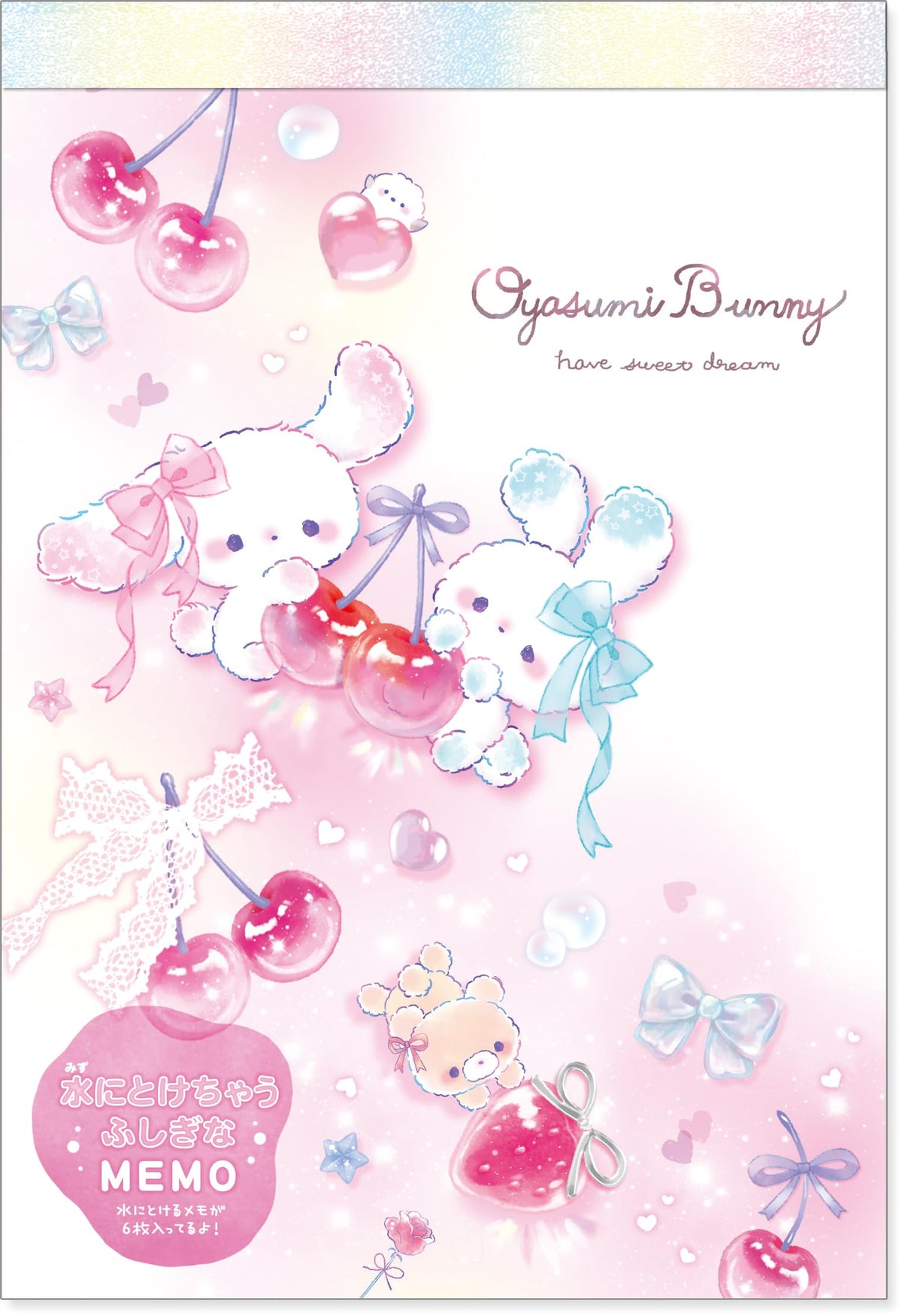 Coolia 04804 Note, Tummy Memo, Sleeping Bunny, Cherry
