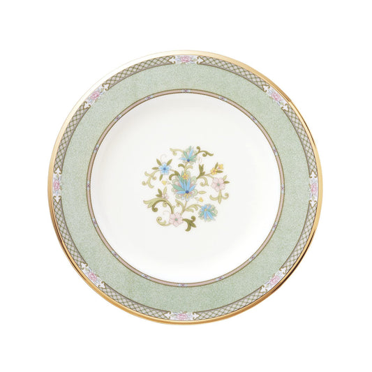 Noritake T59511/9983-5 Yoshino Plate, 8.7 inches (22 cm), 1 Piece, Green Bone China