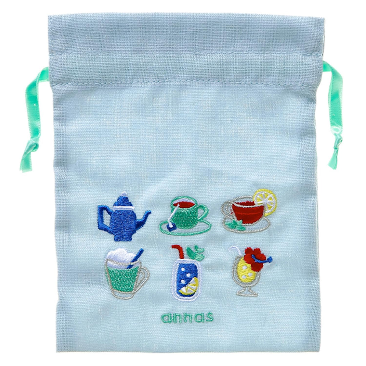 Gakken Stayful Drawstring Annas Embroidered Mini Drawstring Drink F13041