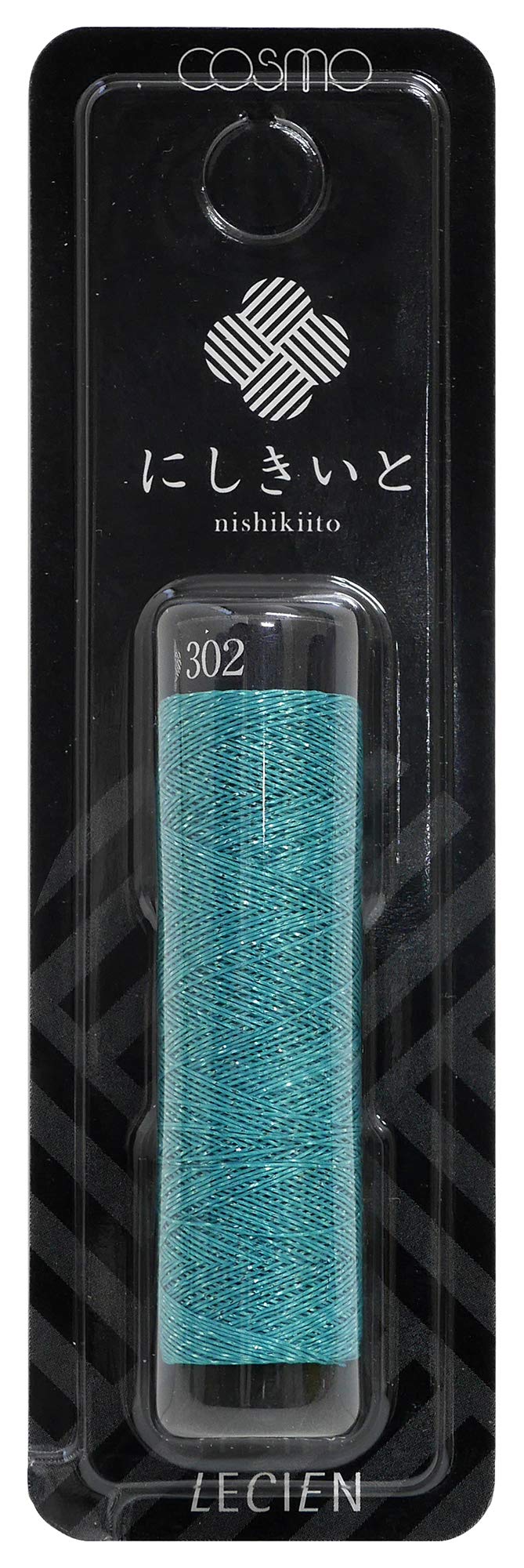 LECIEN No. 77 Nishikito Glitter Embroidery Thread 66.6 ft (20 m) Roll Col.302 No. 77