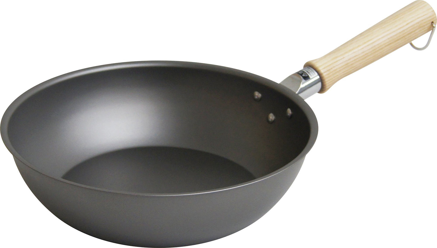 Urushiyama Metal Industries TSO-W24 Frying Pan, Deep Type, 9.4 inches (24 cm), Induction Compatible, Made in Japan