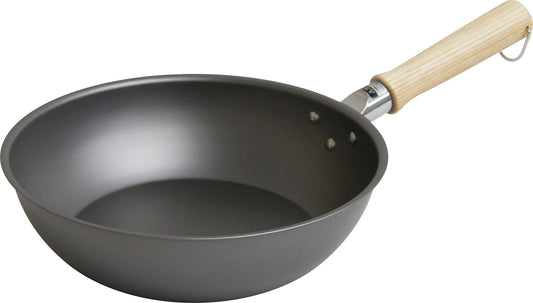 Urushiyama Metal Industries TSO-W24 Frying Pan, Deep Type, 9.4 inches (24 cm), Induction Compatible, Made in Japan