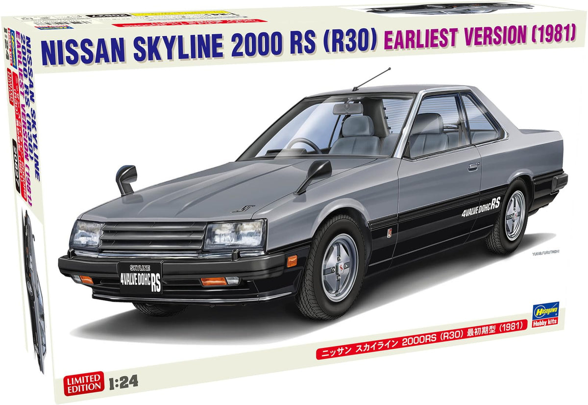 Hasegawa 620827-1/24 Nissan Skyline 2000 RS (R30), 1981-1:24 Scale